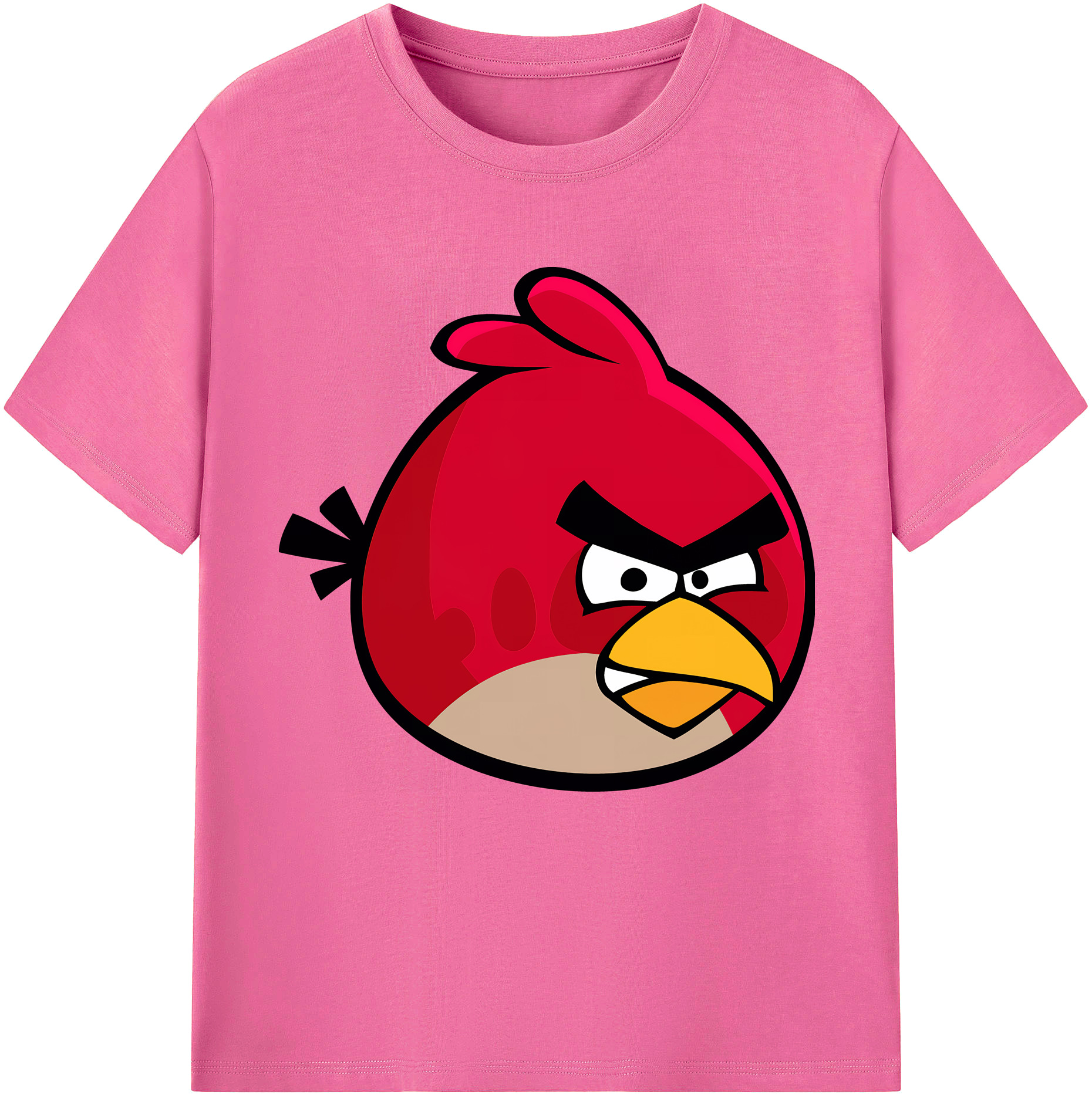 （画像用） Angry Birds アングリーバード レディースカジュアルプリントTシャツ（綿100％）
